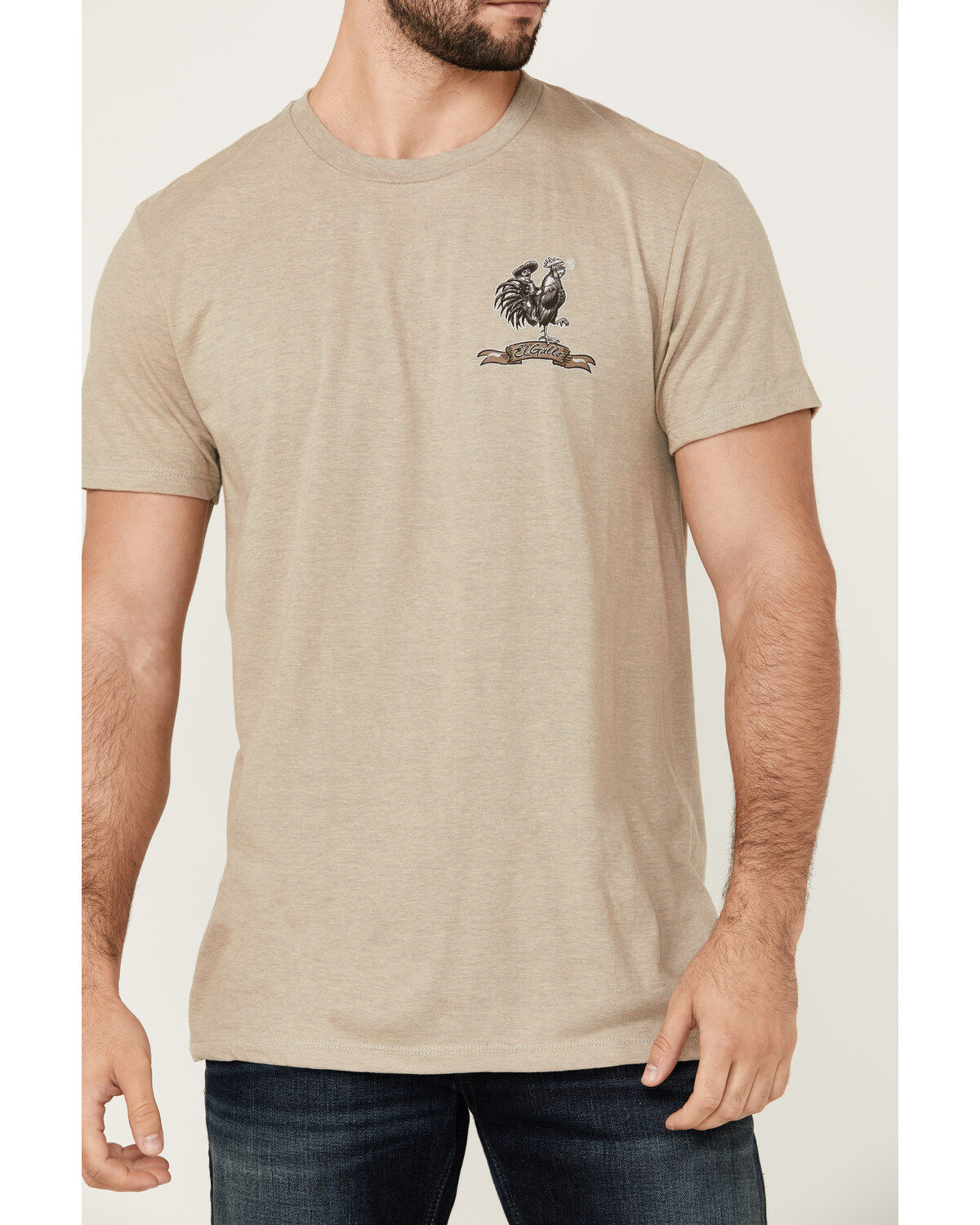 Image #3 - Moonshine Spirit Men's El Gallo Mariachi Short Sleeve Graphic T-Shirt, Tan, hi-res