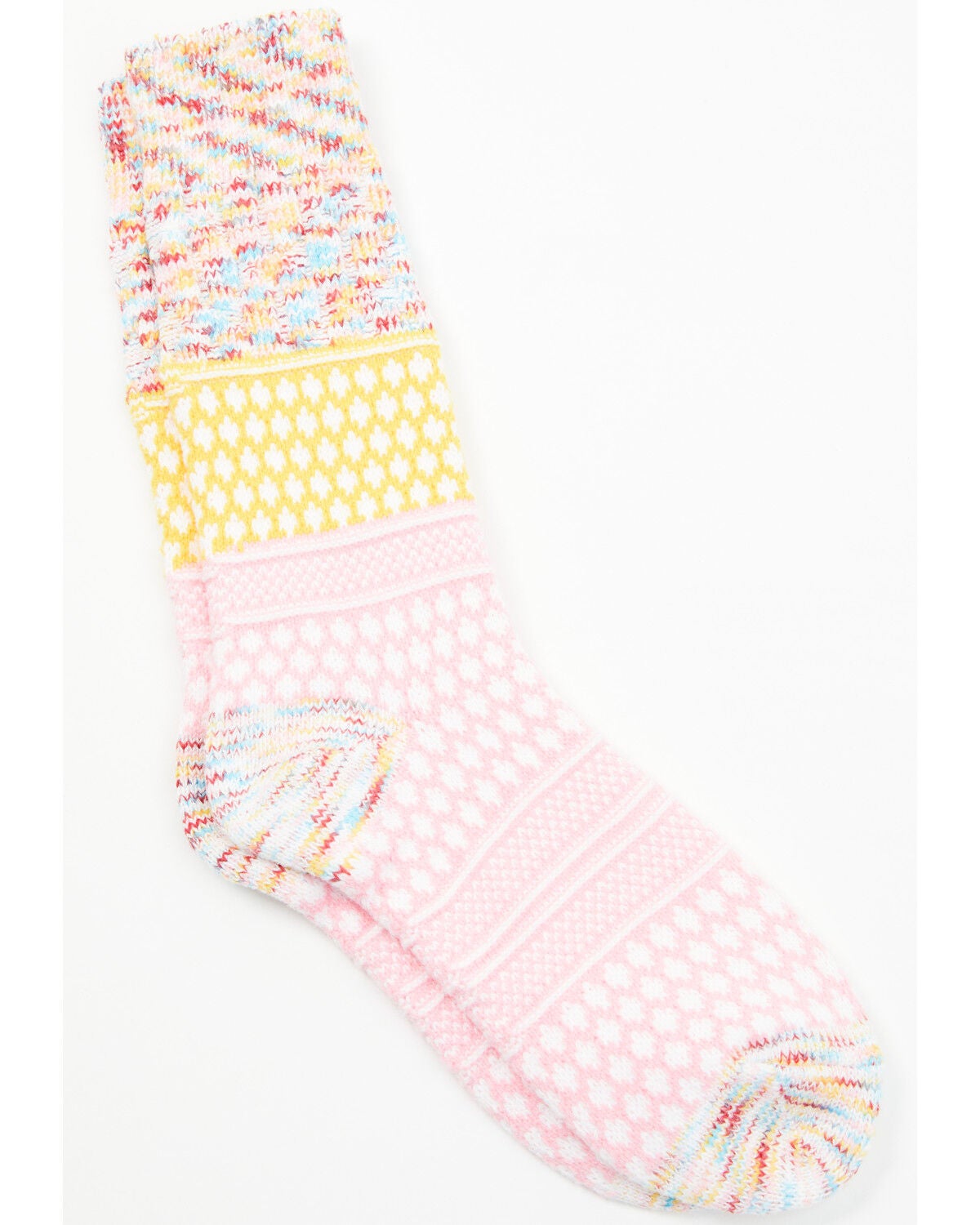 World's Softest Women's Holiday Gallery Whimsical Crew Socks, Light Pink, hi-res