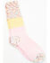 Image #1 - World's Softest Women's Holiday Gallery Whimsical Crew Socks, Light Pink, hi-res