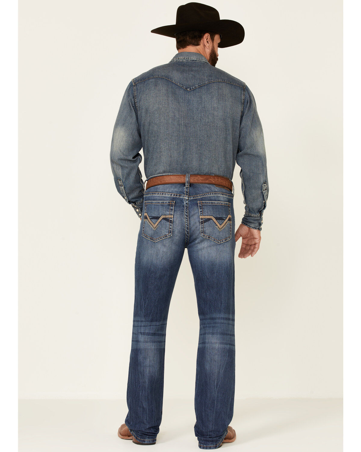 Image #4 - Cody James Men's Bullock Dark Wash Stretch Slim Straight Jeans, Blue, hi-res