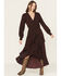 Image #1 - Ariat Women's Arizona Long Sleeve High-Low Dress, Wine, hi-res