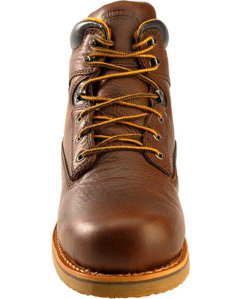 Image #4 - Chippewa Men's Waterproof & Insulated 6" Lace-Up Work Boots - Round Toe, Brown, hi-res