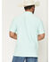 Image #4 - Ariat Men's Charger 2.0 Fitted Short Sleeve Button-Down Polo Shirt, Aqua, hi-res