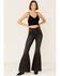 Fornia Women's Seamless Floral Bralette , Black, hi-res