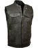Image #1 - Milwaukee Leather Men's Open Neck Club Style Vest - 5X, Black, hi-res
