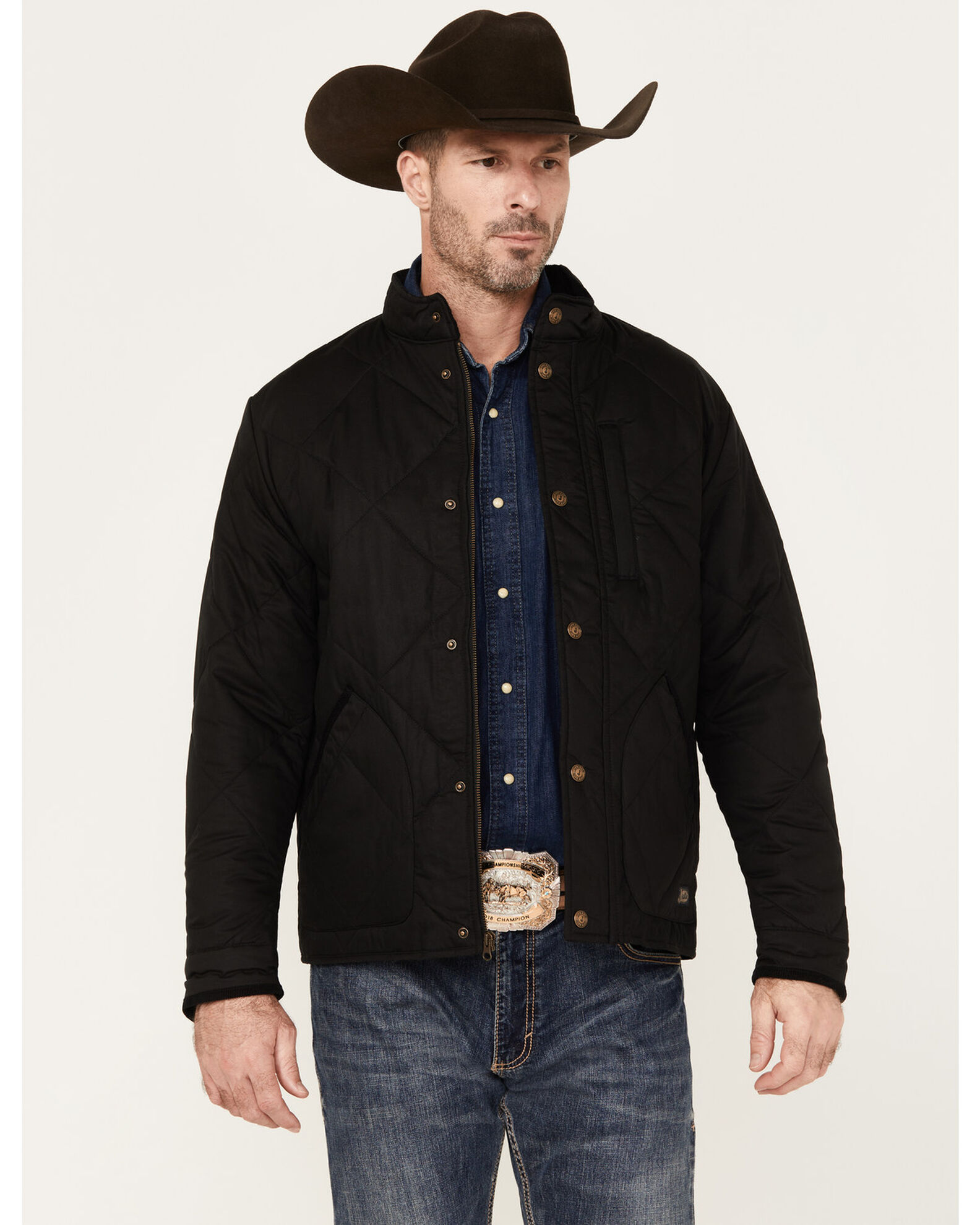 Justin Men s Broken Arrow Matte Quilted Jacket Boot Barn