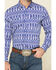Image #4 - Rock & Roll Denim Men's Ikat Southwestern Print Long Sleeve Western Shirt, Blue, hi-res