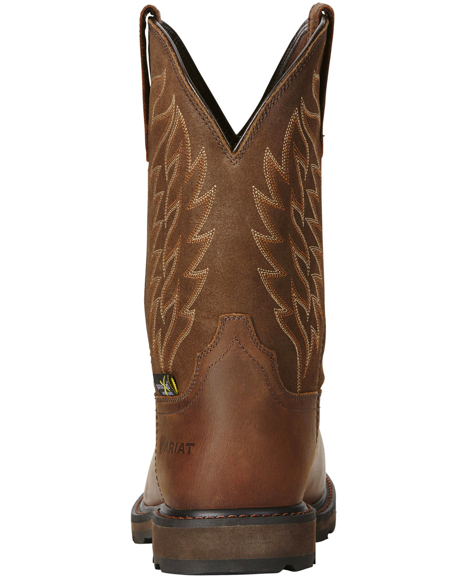 Image #3 - Ariat Men's Groundbreaker Met Guard Western Work Boots - Steel Toe, Brown, hi-res