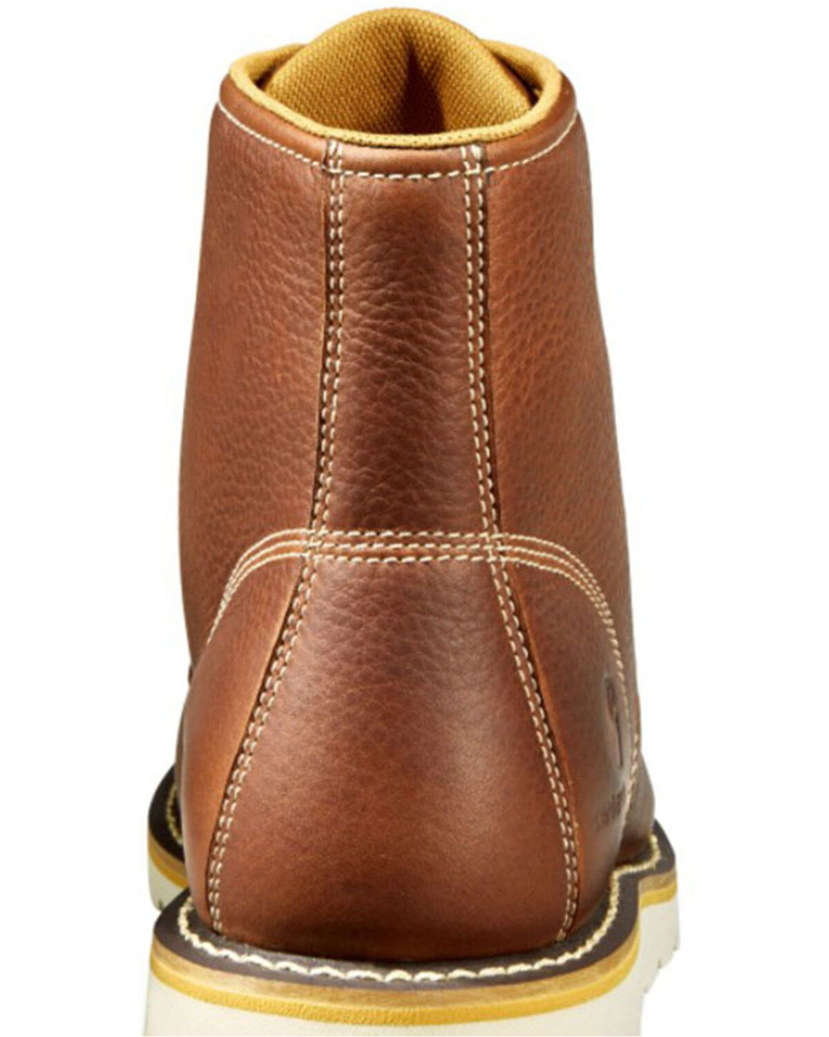 Image #5 - Carhartt Men's 6" Waterproof Wedge Boots - Moc Toe, Tan, hi-res