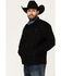 Image #2 - Wrangler Men's Shadow Black Unlined Button-Down Denim Jacket, Black, hi-res