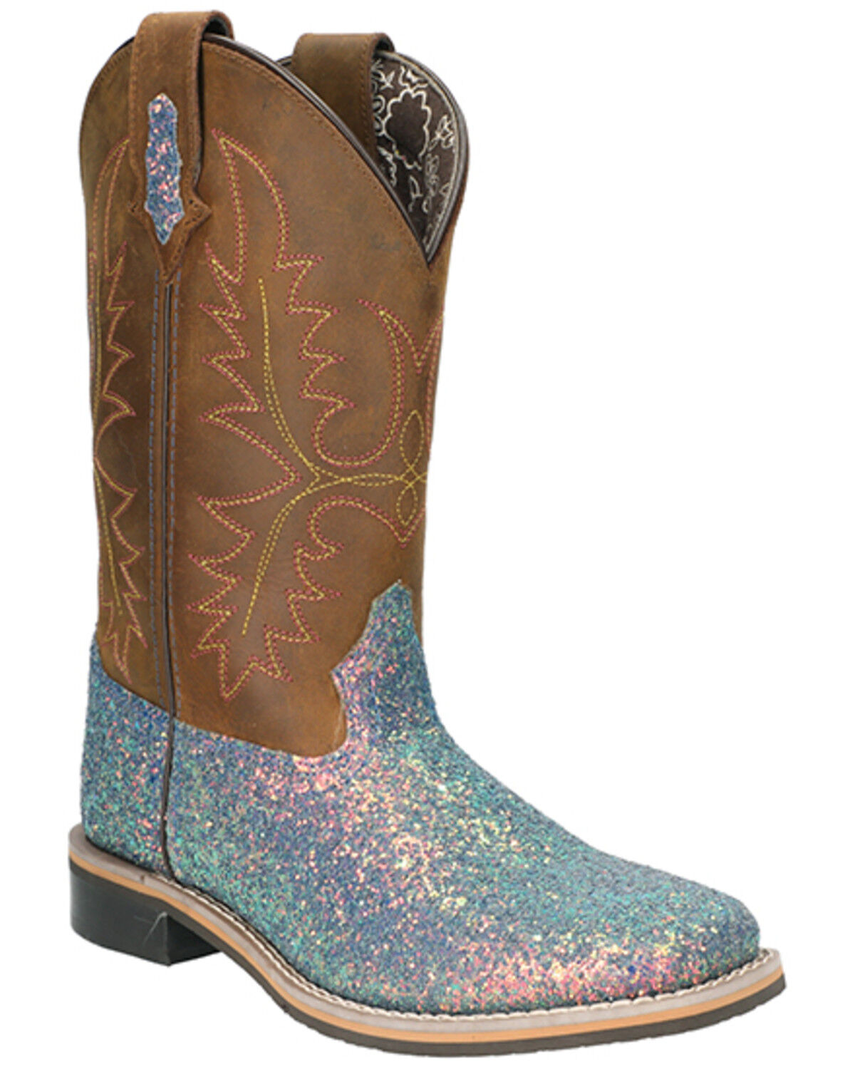 Image #1 - Smoky Mountain Women's Las Vegas Western Performance Boots - Broad Square Toe, Multi, hi-res