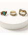 Image #1 - Shyanne Women's Golden Skyland Multi Stone Ring Set - 3 Piece, Gold, hi-res