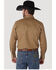 Image #3 - Wrangler Men's Solid Cowboy Cut Firm Finish Long Sleeve Work Shirt, Rawhide, hi-res
