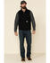 Image #2 - Carhartt Men's Black Washed Duck Sherpa Lined Mock Neck Work Vest - Big, Black, hi-res