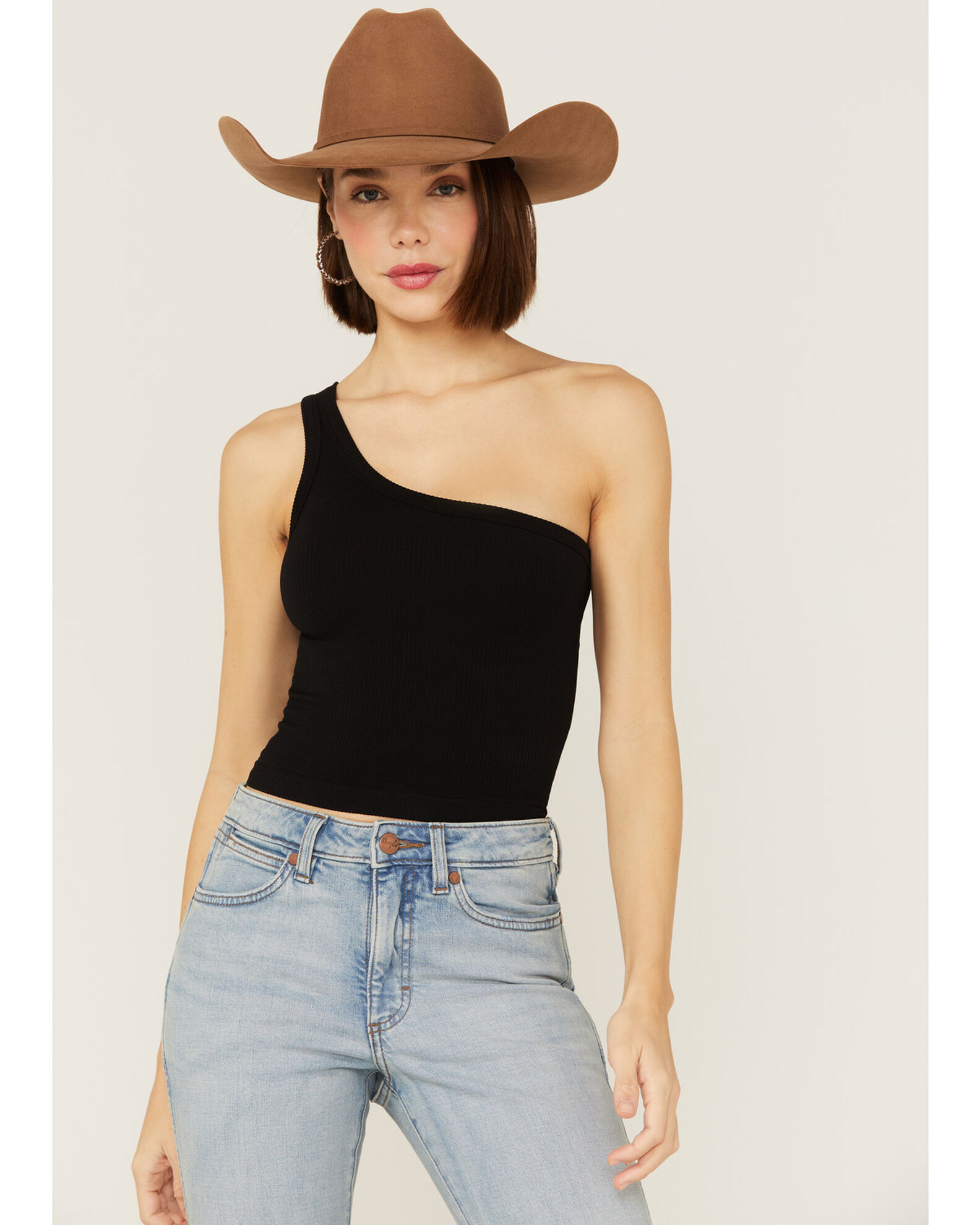 scrapbog smidig terrorist Fornia Women's Top One One Shoulder Ribbed Cami Top | Boot Barn