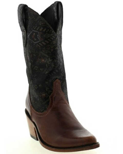 Botas Caborca For Liberty Black Women's Ashley Southwestern Classic Mid Western Boots - Snip Toe, Brown, hi-res