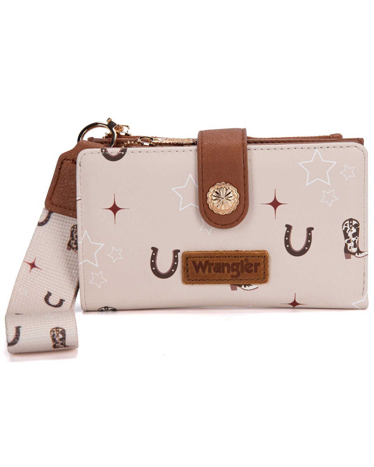 Image #4 - Wrangler X Boot Barn Women's Vegas Wristlet Set - 3 Piece, Tan, hi-res