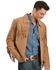Scully Men's Boar Suede Fringe Jacket, Bourbon, hi-res