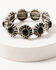 Shyanne Women's Silver Concho & Multicolored Beaded 4-piece Bracelet Set, Silver, hi-res