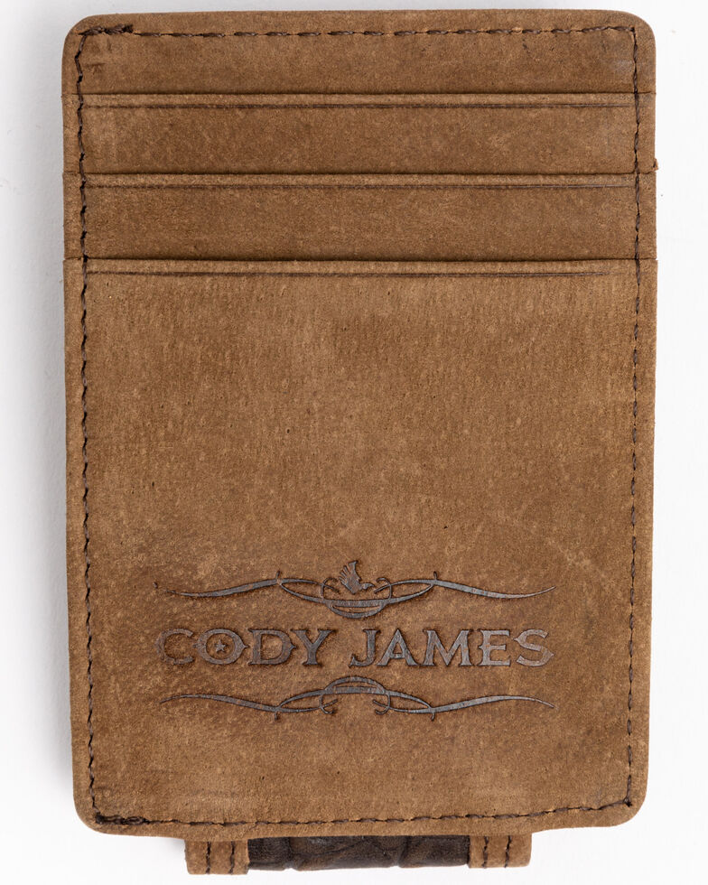 Cody James Men's Croc Embossed Money Clip Leather Wallet Boot Barn