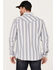 Moonshine Spirit Men's Shoshone Dobby Stripe Long Sleeve Snap Western Shirt , White, hi-res