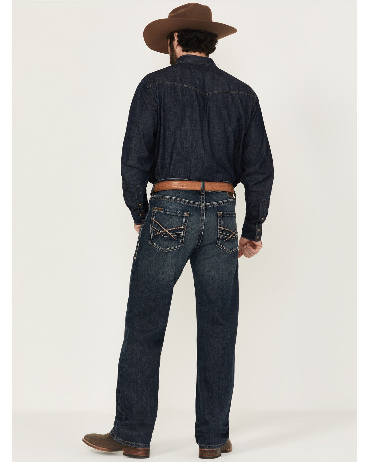 Image #3 - Ariat Men's Deadrun M5 Arrowhead Straight Denim Jeans, Denim, hi-res