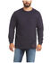 Ariat Men's FR Air On The Line Graphic Long Sleeve Work Shirt , Navy, hi-res