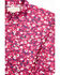 Shyanne Toddler Girls' Fuchisa Floral Print Long Sleeve Snap Western Shirt , Fuchsia, hi-res