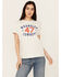 Image #1 - Wrangler Women's Modern Logo Short Sleeve Graphic Tee, White, hi-res