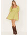 Image #1 - Show Me Your Mumu Women's Smitten Babydoll Mini Dress, Green, hi-res