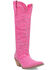 Image #1 - Dingo Women's Honky Tonk Tall Western Boots - Snip Toe, Pink, hi-res