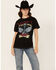 Image #1 - Cut & Paste Women's Nashville Guitar Short Sleeve Graphic Tee, Black, hi-res