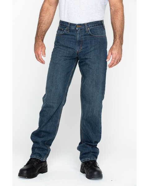 Image #2 - Carhartt Workwear Men's Relaxed Fit Holter Jeans, Dark Stone, hi-res