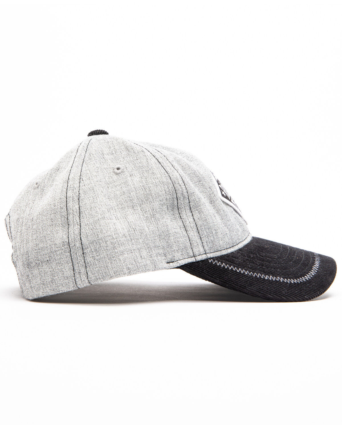Image #3 - Rock & Roll Cowboy Men's Mountain Logo Patch Cap, Grey, hi-res
