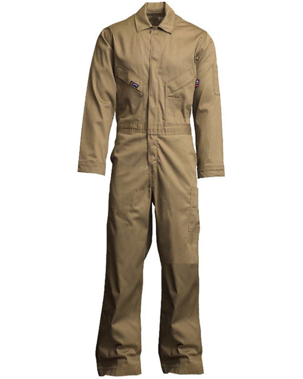 Lapco Men's FR Deluxe Coveralls - Big & Tall, Beige, hi-res