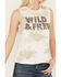 Idyllwind Women's Abby Wild and Free Embellished Graphic Tank, Ivory, hi-res