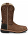 Justin Men's Derrickman Western Work Boots - Composite Toe, Camel, hi-res
