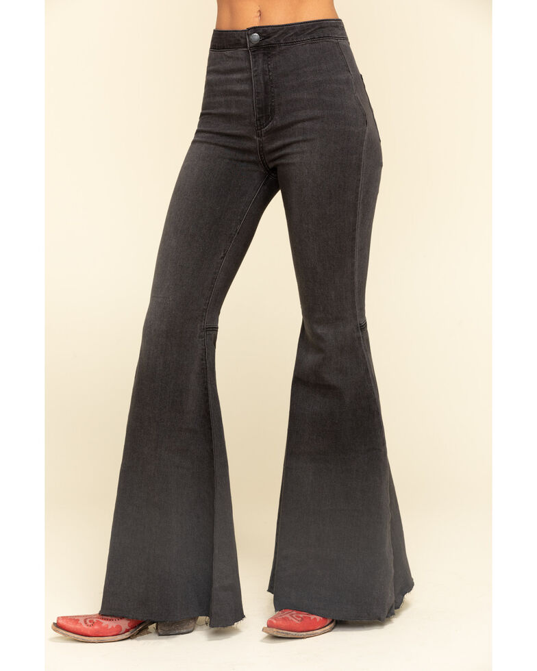 free people black flare jeans