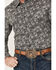 Image #3 - Rock & Roll Denim Men's Paisley Print Long Sleeve Pearl Snap Stretch Western Shirt, Black, hi-res