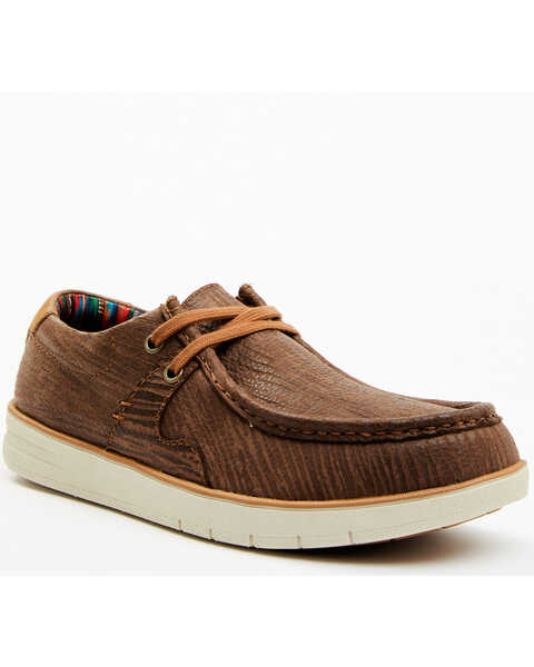 Rank 45 Men's Griffin 4 Lace-Up Casual Shoes - Moc Toe , Chocolate, hi-res