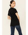 Image #4 - Kerusso Women's Heroes Ride Off Into The West Graphic Short Sleeve Tee, Black, hi-res
