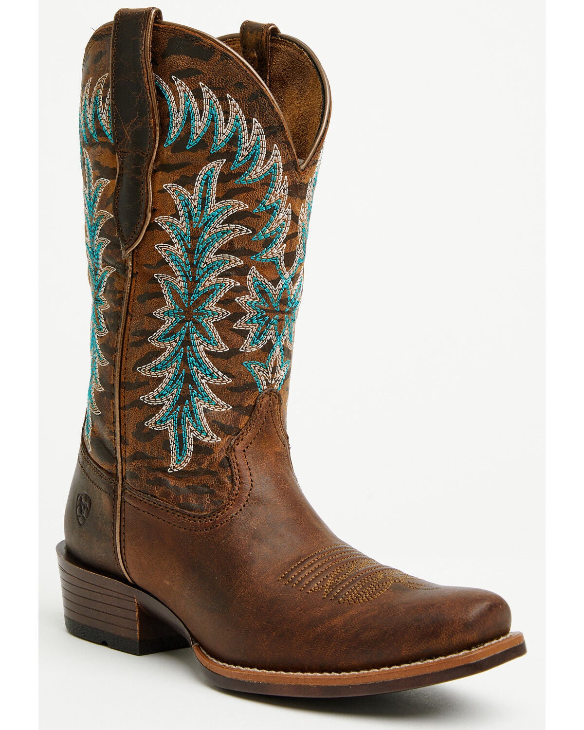 Ariat Women's Beaumont Performance Western Boots - Square Toe, Brown, hi-res