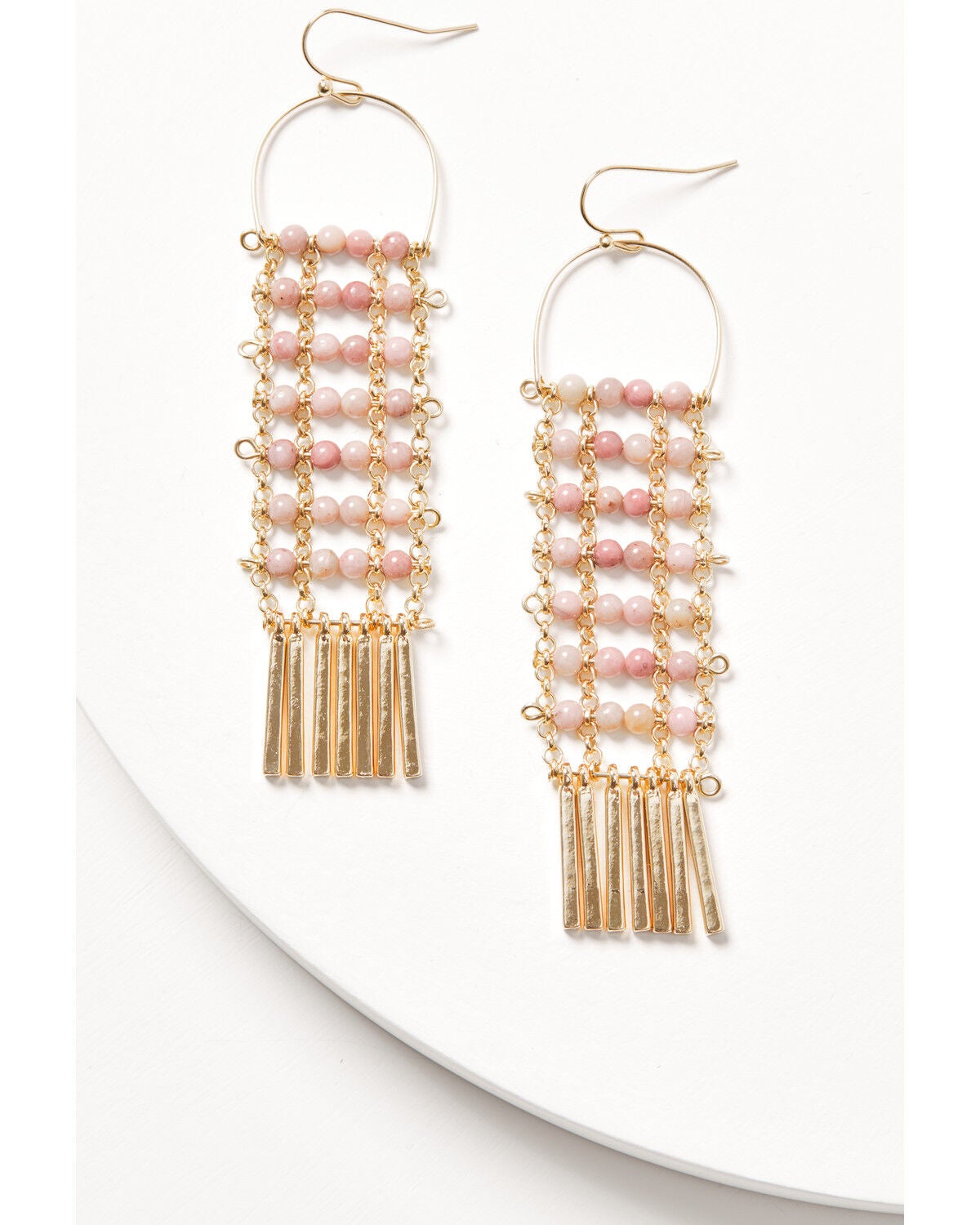 Image #1 - Shyanne Women's Beaded Dangle Earrings, Gold, hi-res