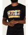 Rock & Roll Denim Men's Scenic Steer Head Graphic T-Shirt, Black, hi-res