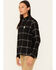 Image #2 - Carhartt Women's Rugged Flex Loose Fit Midweight Long Sleeve Flannel Shirt, Black, hi-res