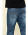 Image #4 - Cody James Men's Wolfstooth Medium Wash Relaxed Bootcut Stretch Denim Jeans, Blue, hi-res