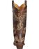 Image #7 - Circle G Women's Distressed Bone Dragonfly Embroidered Boots - Snip Toe, Brown, hi-res