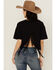 Image #4 - Shyanne Women's Wanderlust Fringe Back Short Sleeve Graphic Tee, Black, hi-res