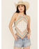 Image #1 - Rock & Roll Denim Women's Bandana Print Sleeveless Tank, Cream, hi-res