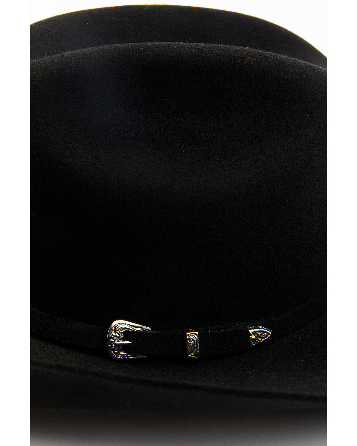 Image #2 - Serratelli Remington 5X Felt Cowboy Hat, Black, hi-res